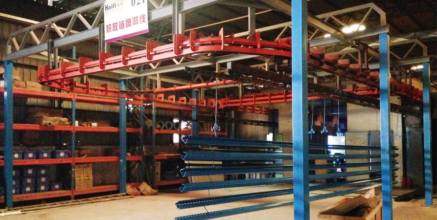 生產倉儲貨架噴涂線